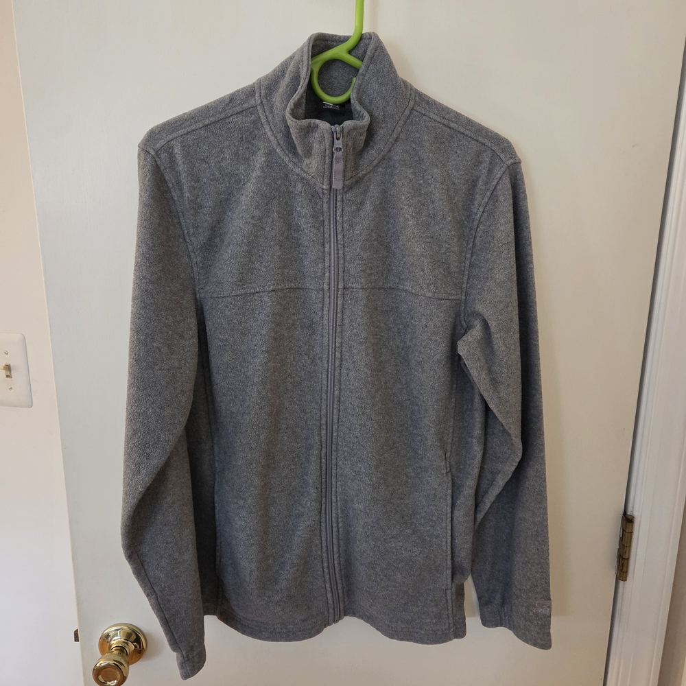 STARTER Men's Size Small Heather Grey Full Zip Fleece